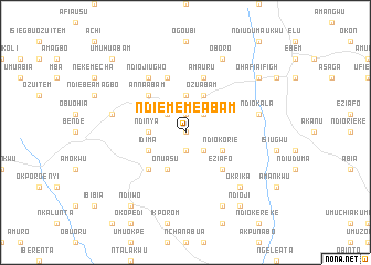 map of Ndi Ememe Abam