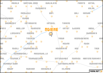 map of Ndiéme