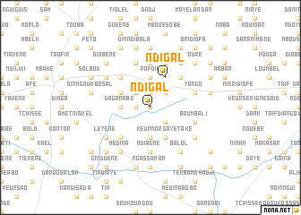 map of Ndigal