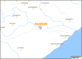 map of Ndindini