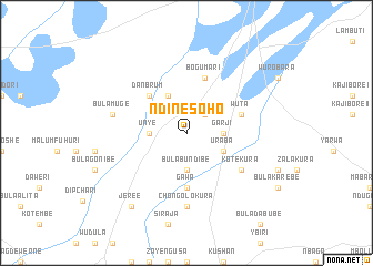map of Ndine Soho