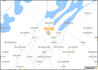 map of Ndine