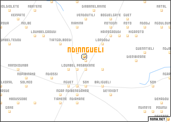 map of Ndinnguéli