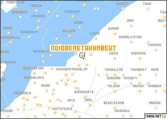 map of Ndiobène Takhmbeut