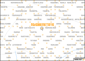 map of Ndiobène Taye