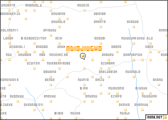 map of Ndioji Ugwo