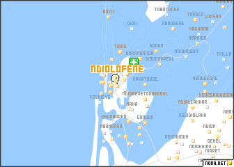 map of Ndiolofène