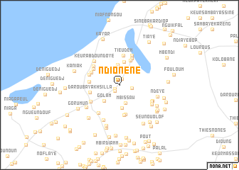 map of Ndionène