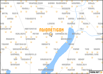 map of Ndione Tigom