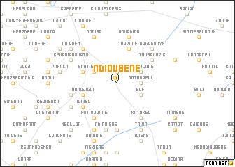 map of Ndioubène