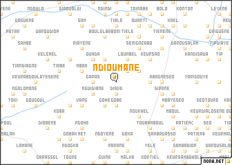 map of Ndioumane