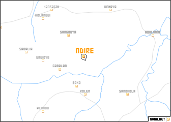 map of Ndiré