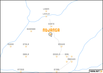 map of Ndjanga