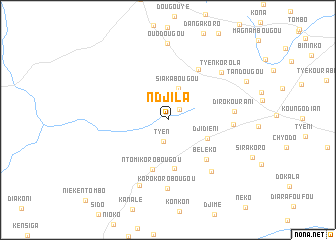 map of Ndjila