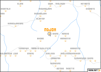 map of Ndjom