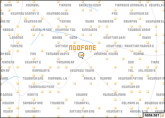 map of Ndofane