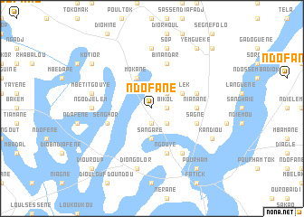 map of Ndofane