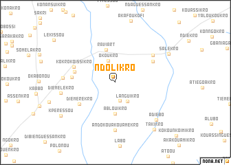 map of Ndolikro