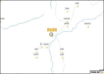 map of Ndom