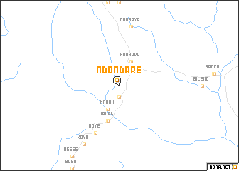 map of Ndondaré