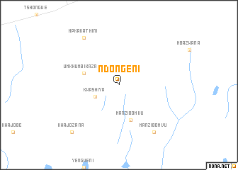 map of Ndongeni