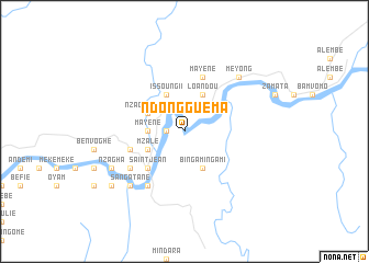 map of Ndong-Guéma