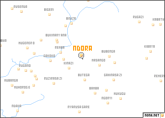 map of Ndora