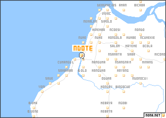 map of Ndote