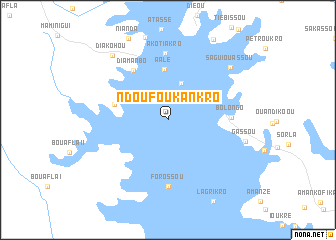 map of Ndoufoukankro