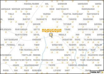 map of Ndougour