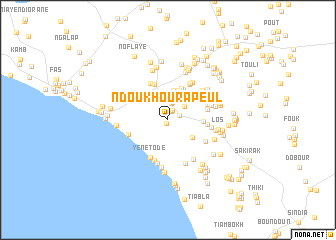 map of Ndoukhoura Peul