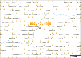map of Ndoukoumane