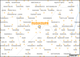 map of Ndoukoura