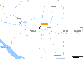 map of Ndoukou