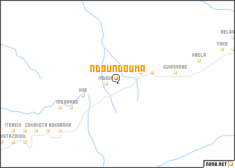 map of Ndoundouma
