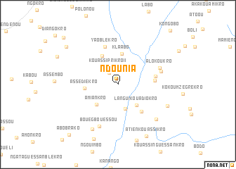 map of Ndounia