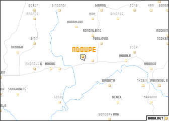 map of Ndoupé