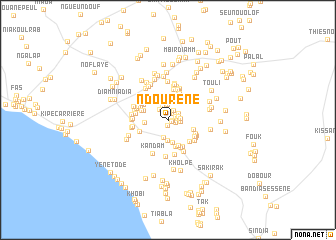 map of Ndourène