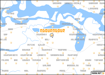 map of Ndour Ndour