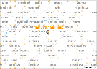 map of Ndoyène Dakhar