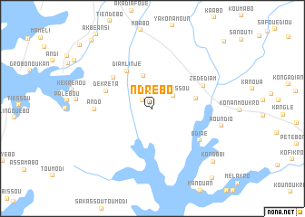 map of Ndrébo