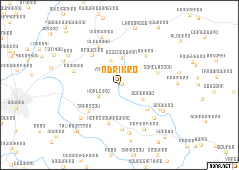 map of Ndrikro