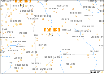 map of Ndrikro