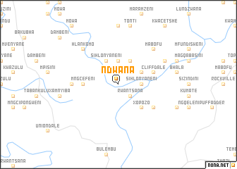 map of Ndwana