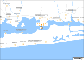 map of Ndyéni
