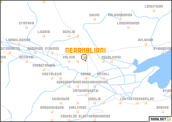 map of Néa Ámbliani