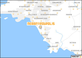 map of Néa Aryiroúpolis