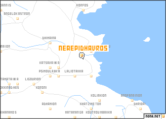 map of Néa Epídhavros