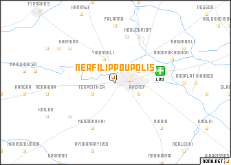 map of Néa Filippoúpolis