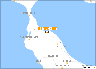 map of Néa Fókaia